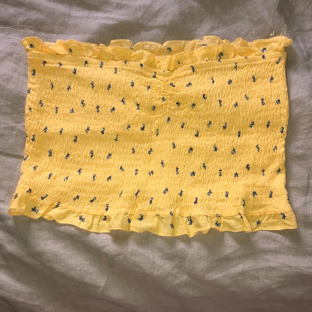 yellow tube top